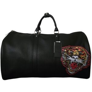 🐅 Ed Hardy Roaring Tiger Black Duffle Weekend Bag